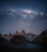 Milky Way over Fitz Roy Poster och Canvastavla