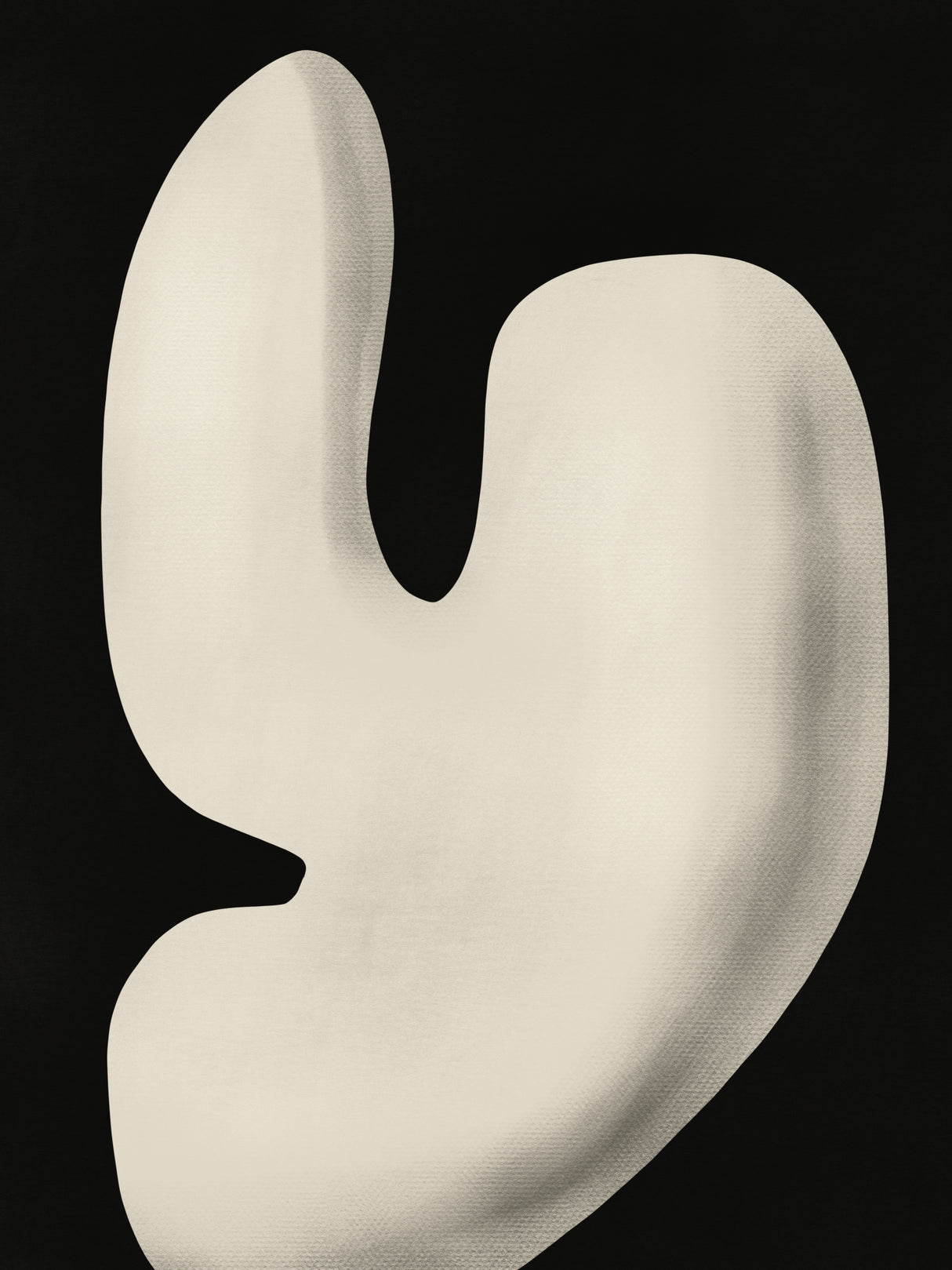 Abstract White Sculpture Y Poster och Canvastavla