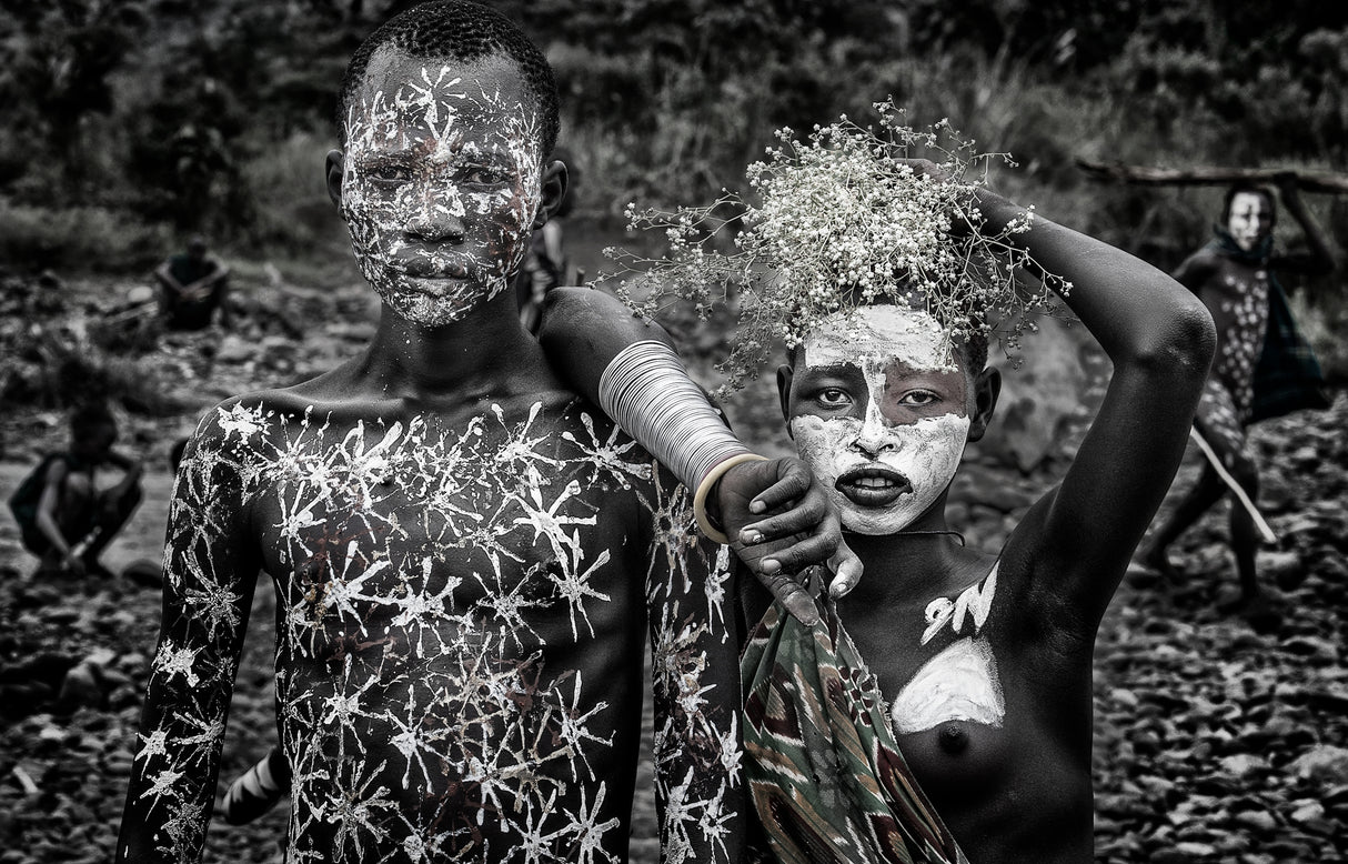 Surmi tribe people - Ethiopia Poster och Canvastavla