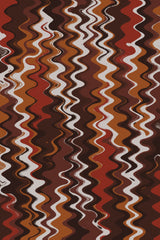 Red Earthy Waves Pattern Poster och Canvastavla