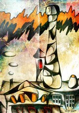 old brickyard art Poster och Canvastavla
