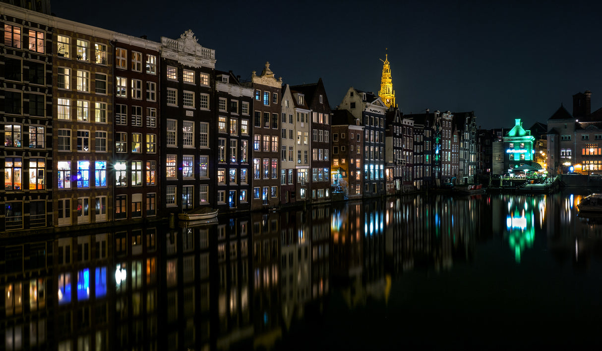 Damrak, Amsterdam Poster och Canvastavla