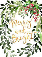 Merry and bright floral cascading bouquet Poster och Canvastavla