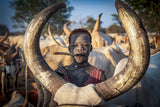 FRAME BOY-CHILDREN OF MUNDARI, SOUTH SUDAN 2021 Poster och Canvastavla