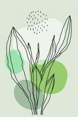 Color Abstract Plants #3 Poster och Canvastavla