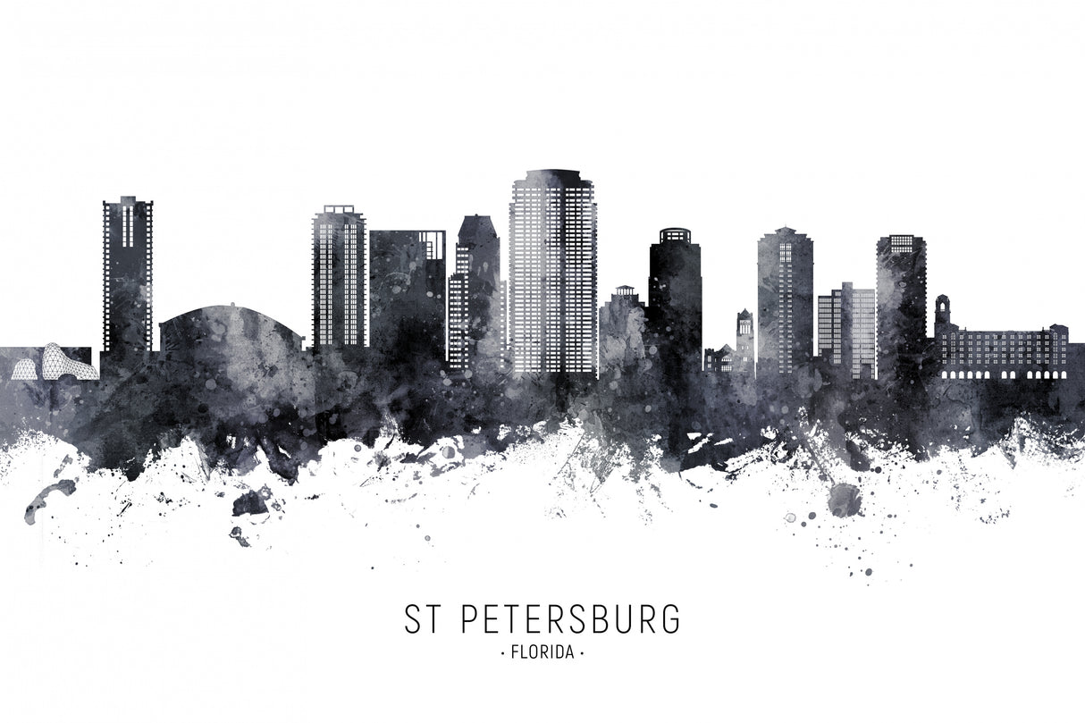 St Petersburg Florida Skyline Poster och Canvastavla
