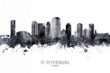 St Petersburg Florida Skyline Poster och Canvastavla