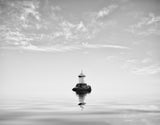 Lighthouse in mist Poster och Canvastavla