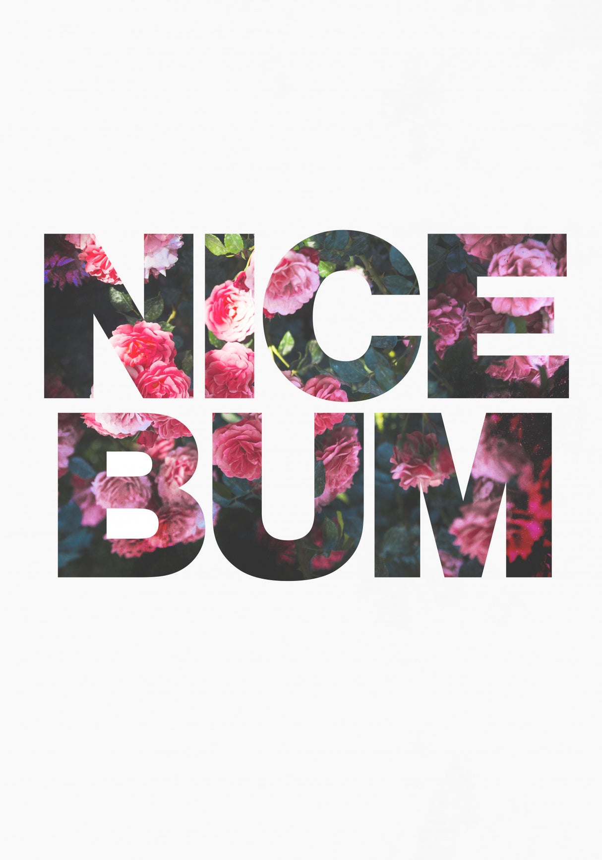 Nice Bum flowers Poster och Canvastavla