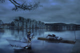 The paper boat Poster och Canvastavla