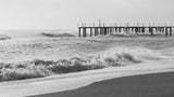 old pier and dramatic landscape Poster och Canvastavla