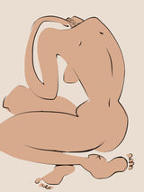 Back Stretching Yoga Poster och Canvastavla