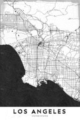Los Angeles   La Poster och Canvastavla