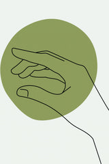 Abstract Minimal Hand #2 Poster och Canvastavla