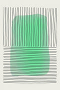 Pale Green Minimal Shapes Series #1 Poster och Canvastavla