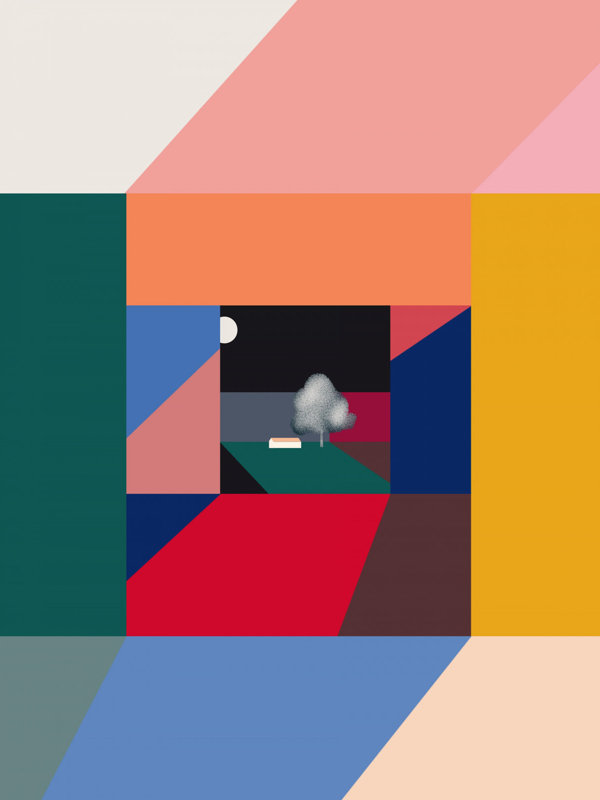 Nightscape In a Box Poster och Canvastavla