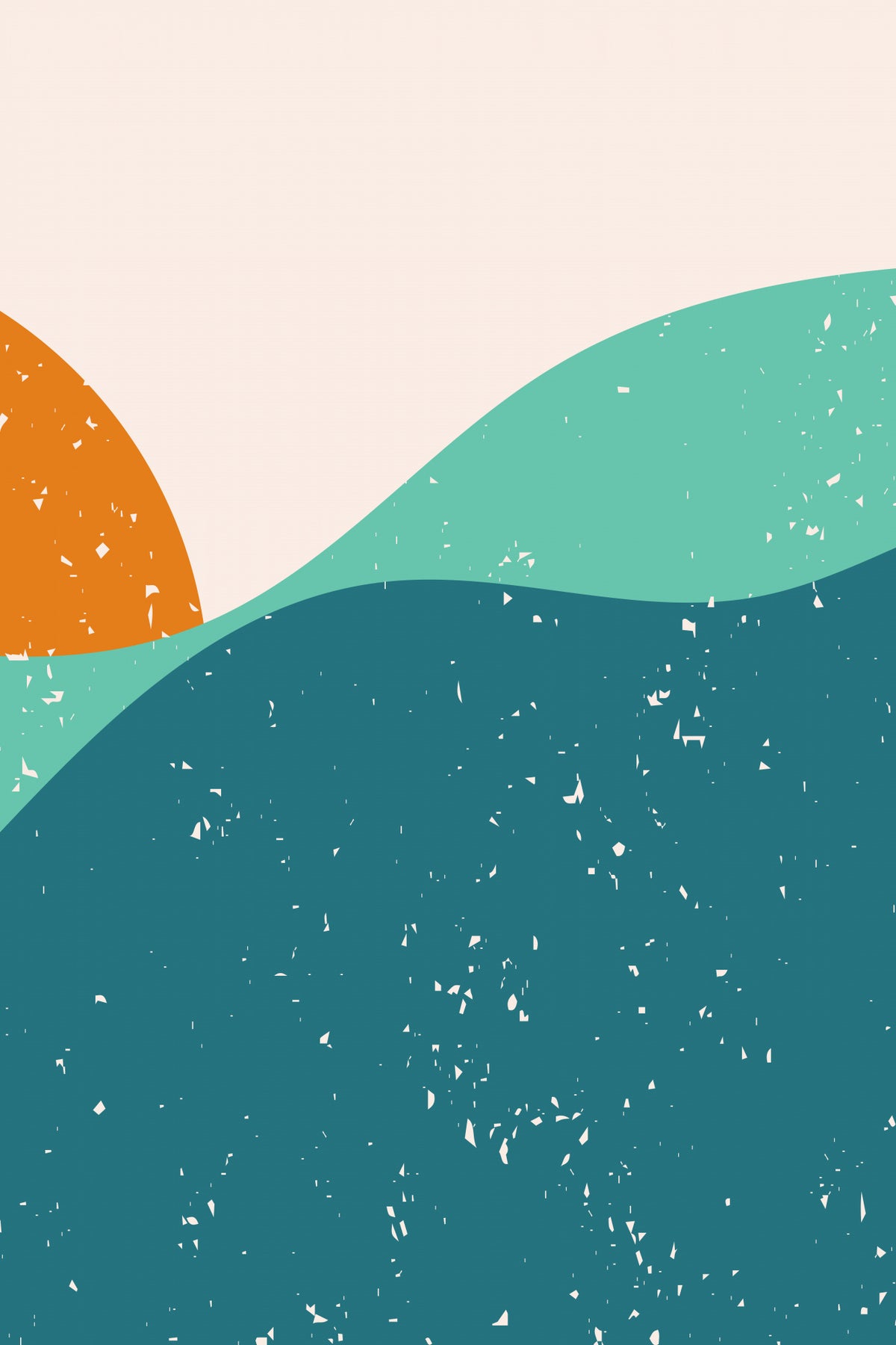 Minimal Abstract Mountains #1 Poster och Canvastavla