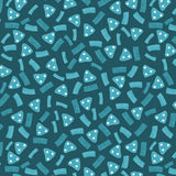 Geometric Marks Navy Turquoise On Green Poster och Canvastavla
