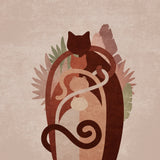 Cat Gang Boho Copy Poster och Canvastavla