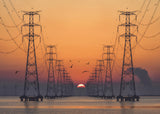 Sunrise on Sihwa lake Poster och Canvastavla
