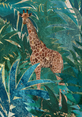 Giraffe in the jungle Poster och Canvastavla