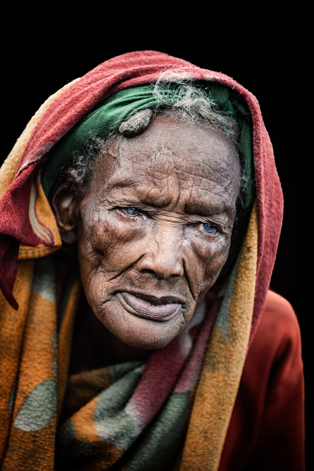 Old woman of the Konso Poster och Canvastavla