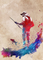 Fishing Sport Art 1 Poster och Canvastavla