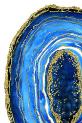 Cobalt blue geode Poster och Canvastavla