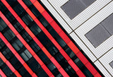 Red diagonals. Poster och Canvastavla