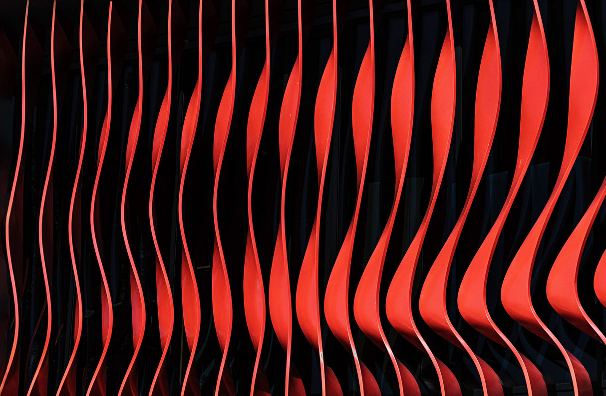 Red shading elements Poster och Canvastavla
