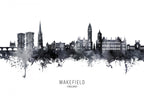 Wakefield England Skyline Poster och Canvastavla