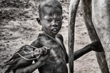 Ready to stimulate the cow - South Sudan Poster och Canvastavla