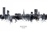 Bedford England Skyline Poster och Canvastavla