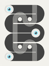 Geometrical Evil Eyes Poster och Canvastavla