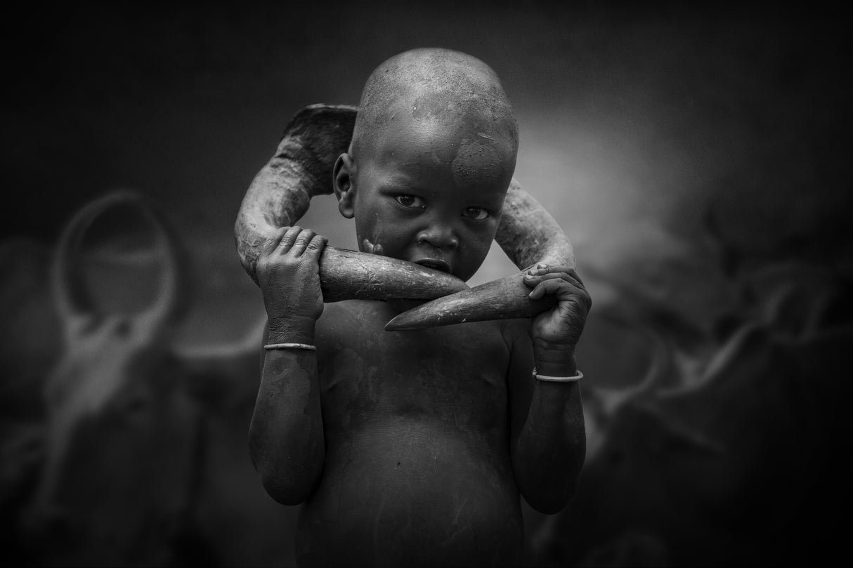 Mursi child Poster och Canvastavla
