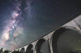 Milky Way over the bridge Poster och Canvastavla