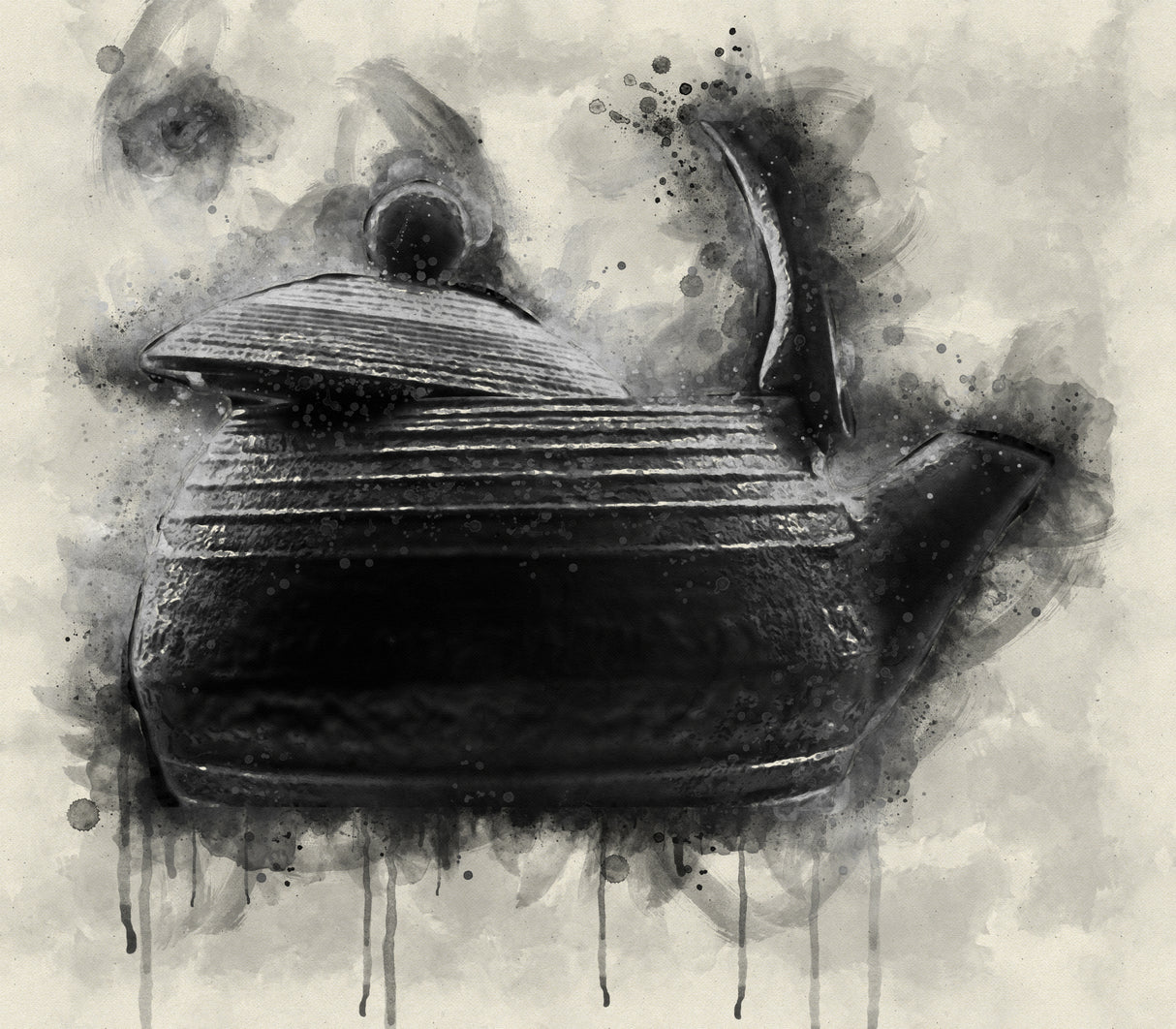Maru Katate Teapot Poster och Canvastavla