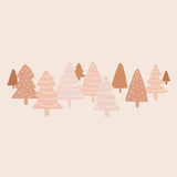 Blush Winter Trees Poster och Canvastavla