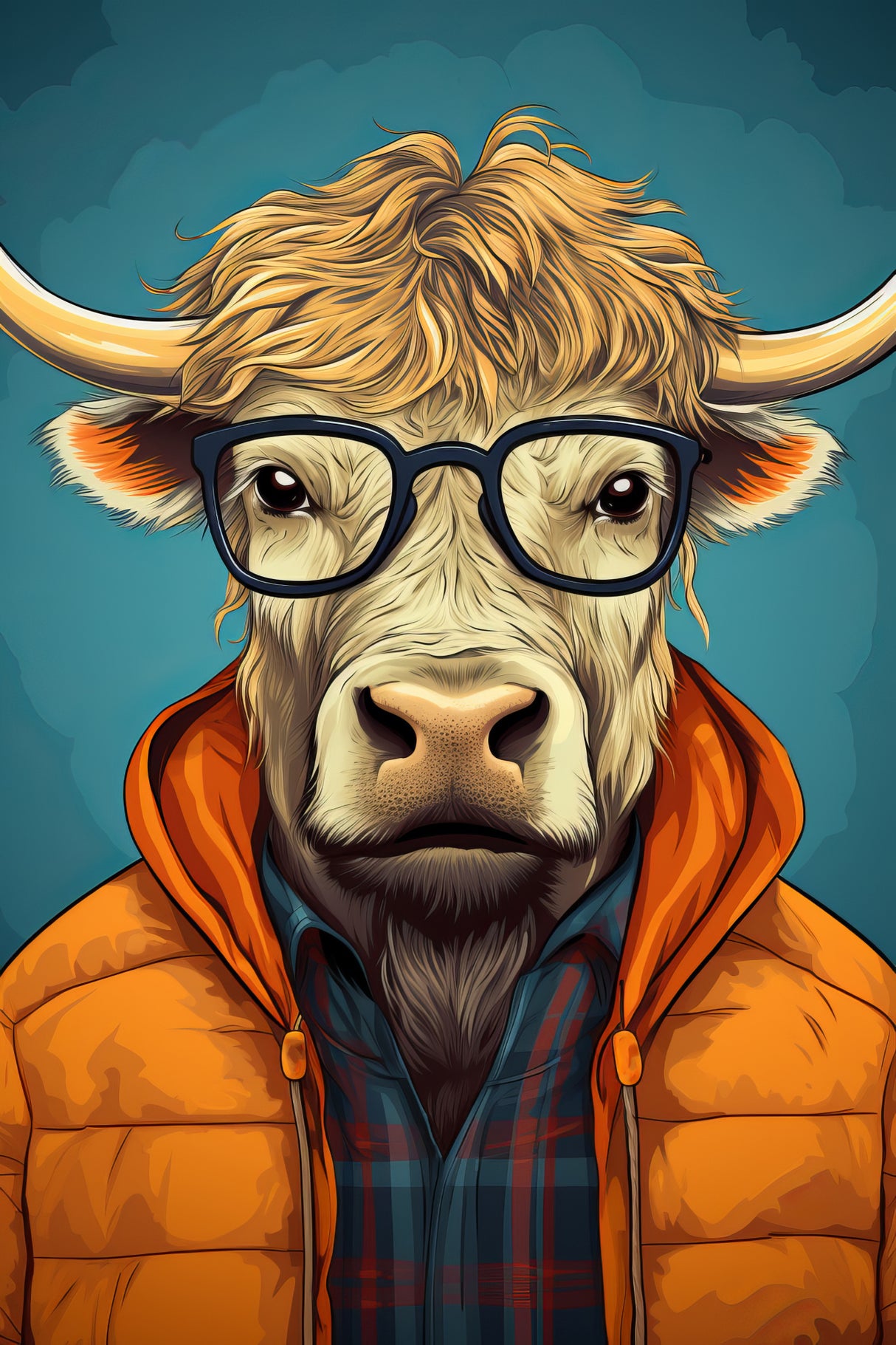 Bull 1 Poster och Canvastavla