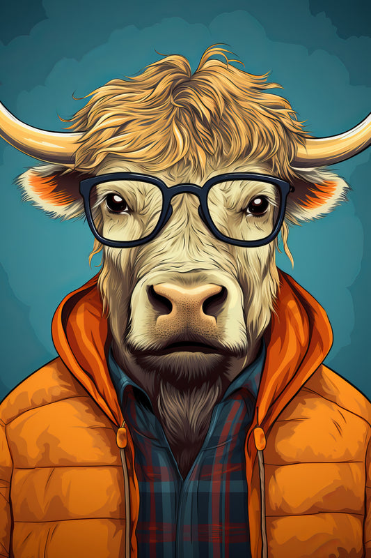 Bull 1 Poster och Canvastavla