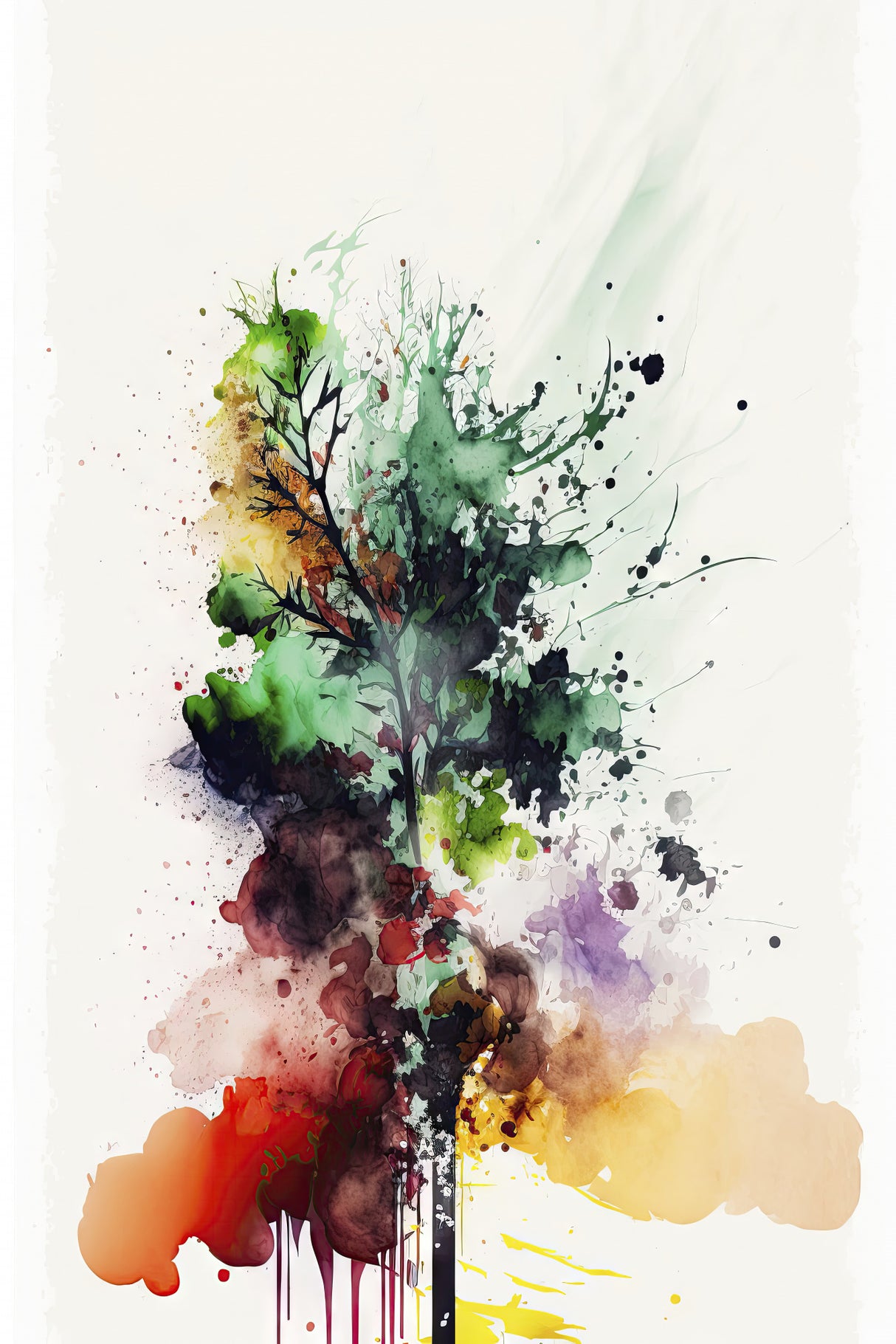 Chromatic Roots Poster och Canvastavla