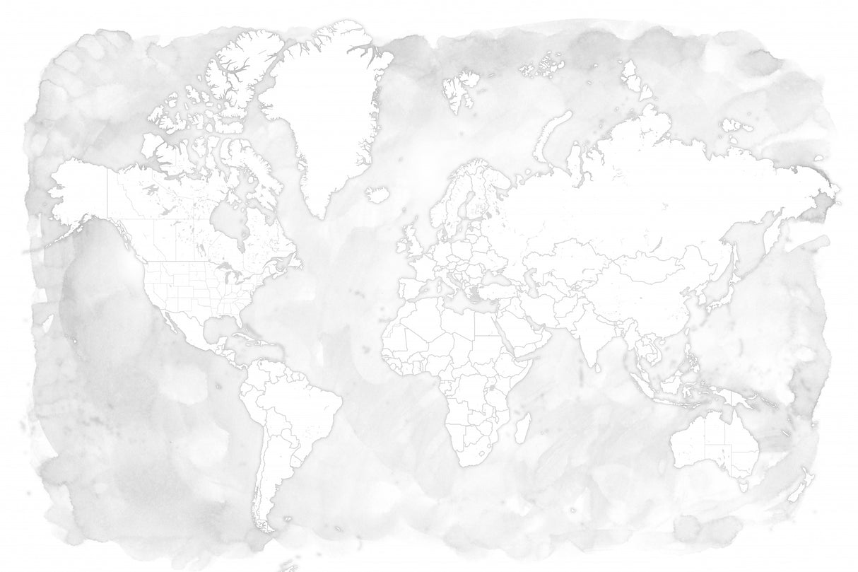 Xandi world map Poster och Canvastavla