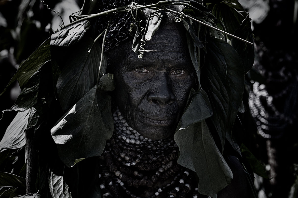 At the Mt Hagen sing sing festival-I - Papua New Guinea Poster och Canvastavla