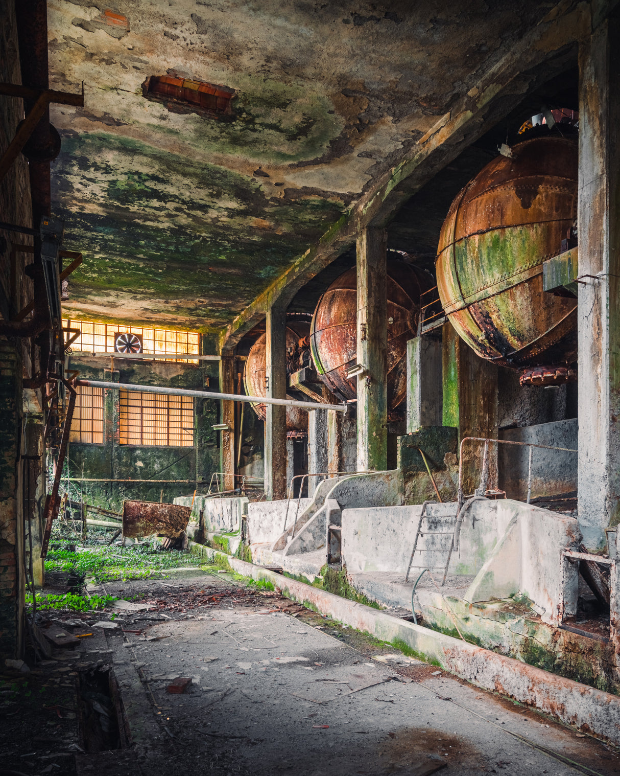 Rusty Industrial Balls Poster och Canvastavla