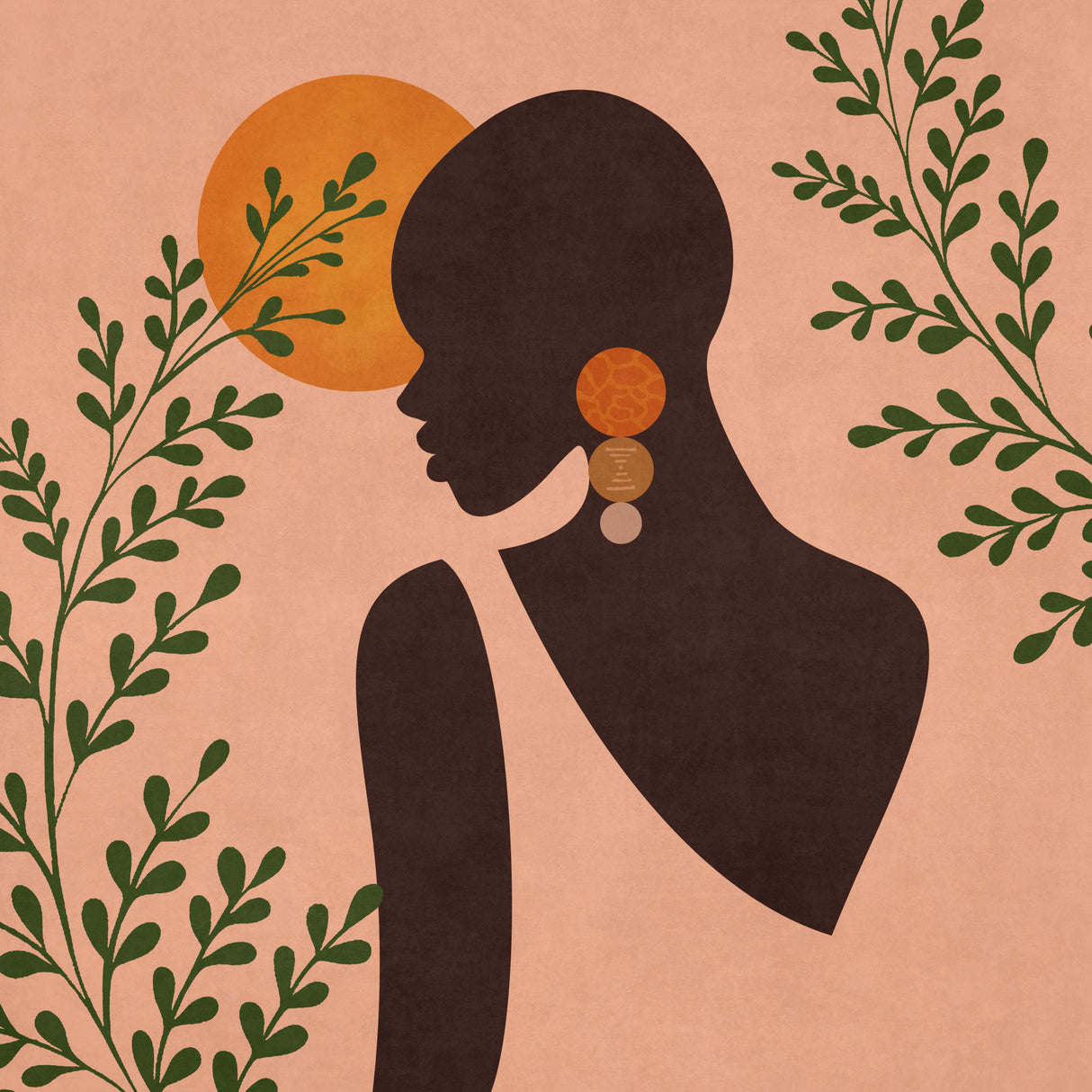 African Black Woman 01 Poster och Canvastavla