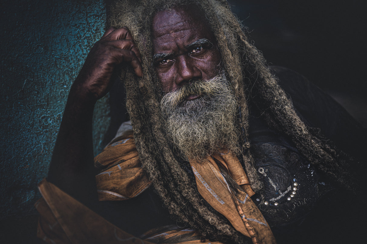 Rasta man from Belo sur Tsiribina Poster och Canvastavla