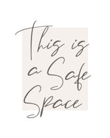 This Is a Safe Space Poster och Canvastavla