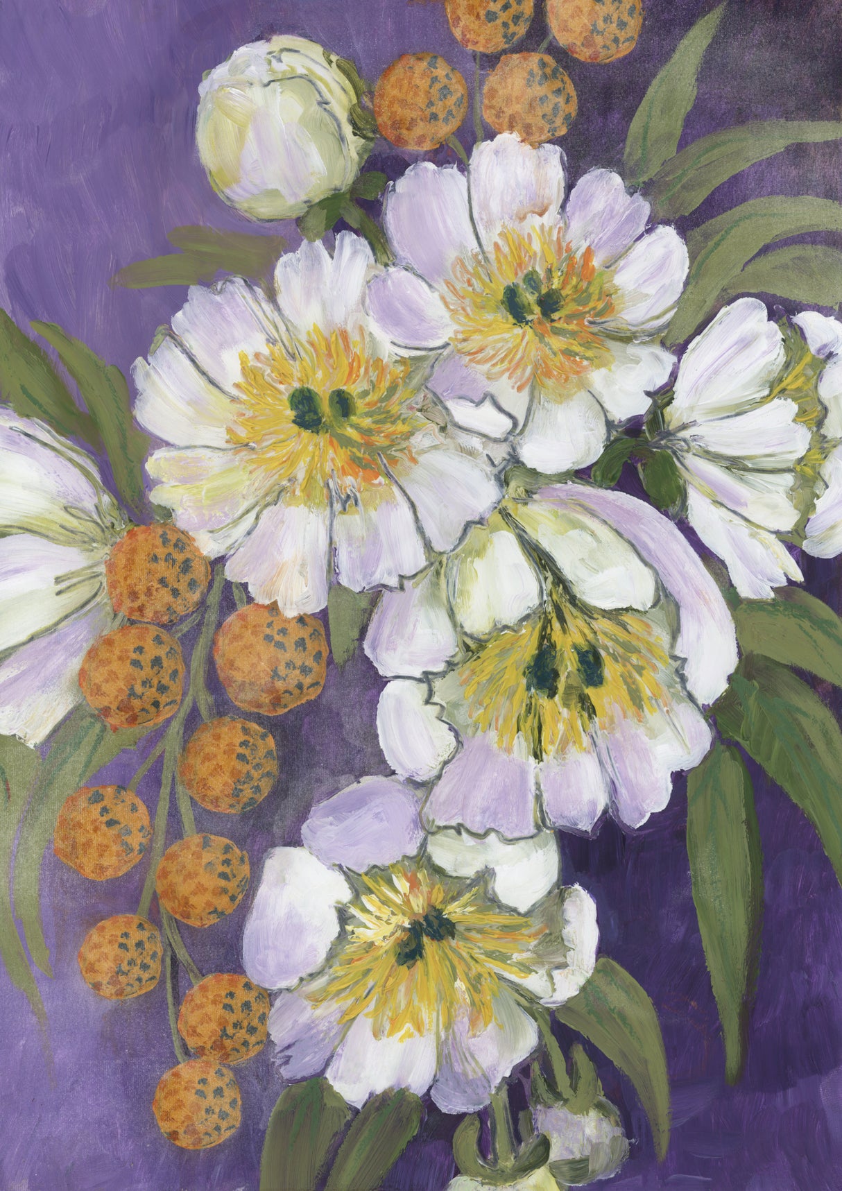 Choi painterly bouquet Poster och Canvastavla