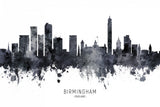 Birmingham England Skyline Poster och Canvastavla