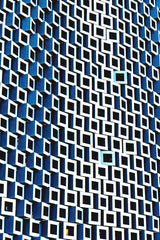 BLUE squares Poster och Canvastavla